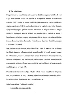 Les céphalées au cours des amétropies