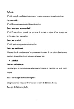 Les céphalées au cours des amétropies