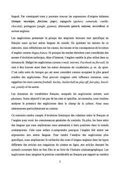 Les anglicismes en français spécialisé