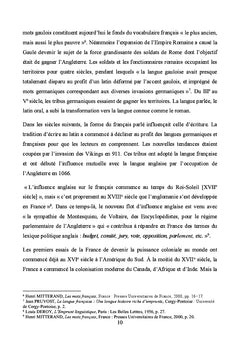 Les anglicismes en français spécialisé