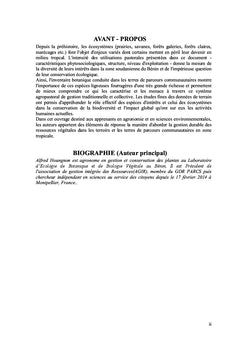 Gestion et conservation des ligneux en zone soudanienne au BENIN