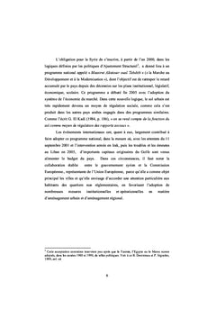 La production de la peripherie nord de Lattaquie (Syrie)