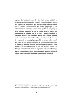 La production de la peripherie nord de Lattaquie (Syrie)