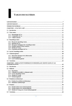Simulation numerique du processus de remodelàge osseux