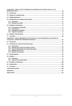 Simulation numerique du processus de remodelàge osseux