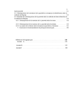 Amorces de la lutte contre la pauvreté et la répartition des revenus