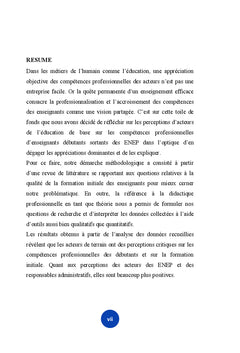 Enseignants débutants et construction des compétences professionnelles