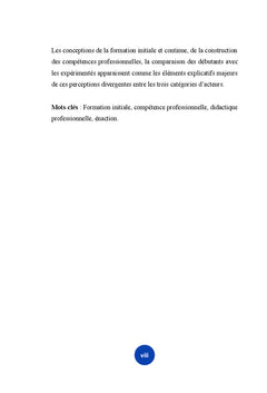 Enseignants débutants et construction des compétences professionnelles