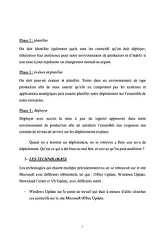 Implementation d'un gestionnaire de correctif environnement Microsoft