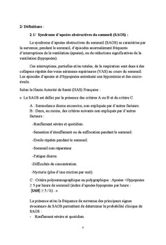 Prise en charge du SAOS par orthese d'avancee mandibulaire en Algerie