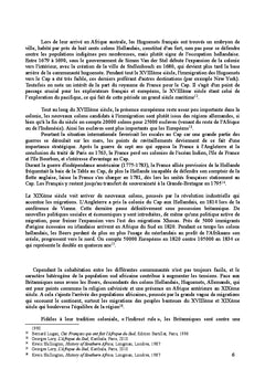 Les relations economiques entre la France et l'Afrique du sud 1919-60