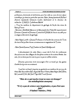 Gîtologie et metallogenie de l'extreme Nord-Ouest de la Tunisie