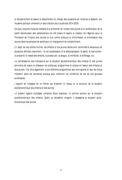 Situation socioéconomique des enfants et des jeunes au Mali