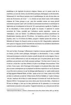 Étude comparative de deux professions de foi