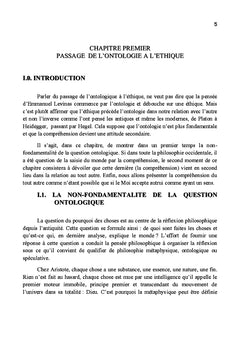 L'éthique comme substitution du moi à l'autre
