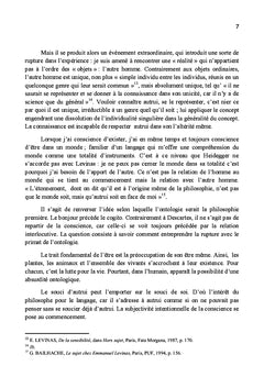 L'éthique comme substitution du moi à l'autre