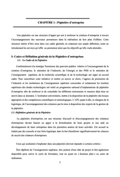 Le Rôle de la pépinières d'entreprise dans l'action entrepreneuriale