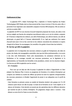 Le Rôle de la pépinières d'entreprise dans l'action entrepreneuriale