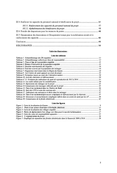 Enquete de satisfaction des besoins de sante A Mao et Mondo au Tchad