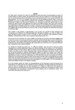 Enquete de satisfaction des besoins de sante A Mao et Mondo au Tchad