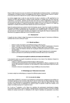 Enquete de satisfaction des besoins de sante A Mao et Mondo au Tchad