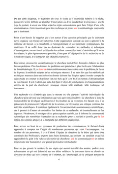 Le parcours doctoral en question