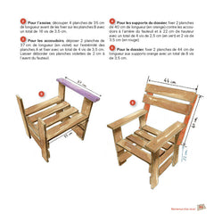Jeux et mobilier d'enfants en palettes
