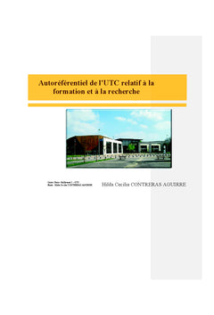 Autoreferentiel de l'UTC relatif A la formation et A la recherche