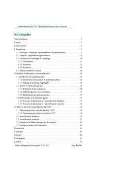 Autoreferentiel de l'UTC relatif A la formation et A la recherche