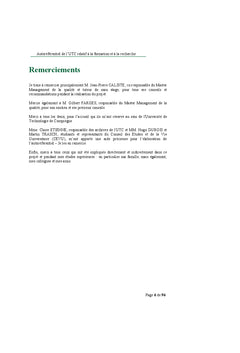 Autoreferentiel de l'UTC relatif A la formation et A la recherche