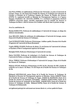 Pilotage et organisation des Facultés des Sciences & Techniques