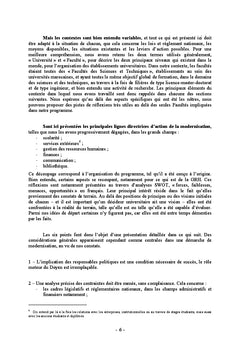 Pilotage et organisation des Facultés des Sciences & Techniques