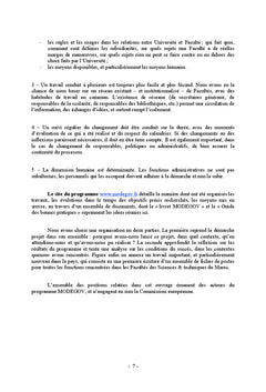 Pilotage et organisation des Facultés des Sciences & Techniques