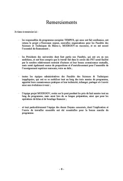 Pilotage et organisation des Facultés des Sciences & Techniques