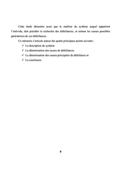 Causes principales de defaillances des membres de mon equipe
