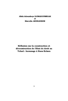 Reflexion sur la construction et deconstruction de l'etat de droit