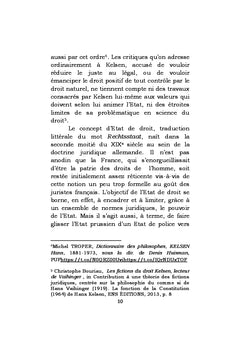 Reflexion sur la construction et deconstruction de l'etat de droit