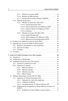 Signature electromagnetique d'une cible complexe