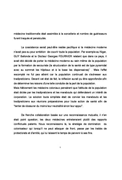 Collaboration entre médecine moderne et médecine traditionnelle