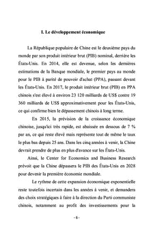 Ce que je peux dire du développement de la Chine