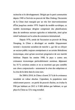 Ce que je peux dire du développement de la Chine