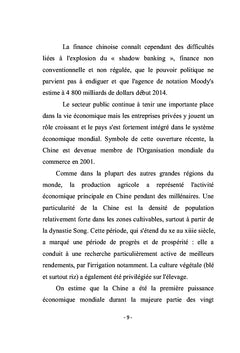 Ce que je peux dire du développement de la Chine