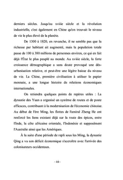 Ce que je peux dire du développement de la Chine