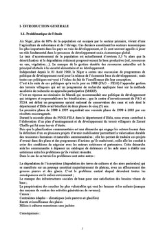 Enjeux fonciers autour des terres recuperees dans la region de Tahoua au Niger