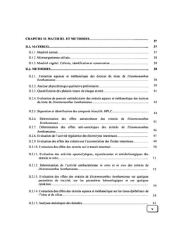 Activités antidiarrhéiques des extraits de Distemonanthus benthamianus