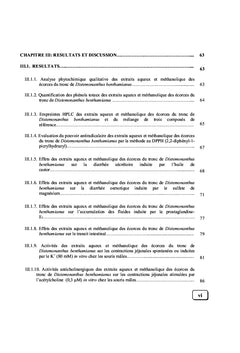 Activités antidiarrhéiques des extraits de Distemonanthus benthamianus