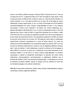 Activités antidiarrhéiques des extraits de Distemonanthus benthamianus