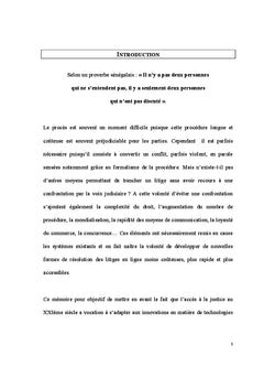 La resolution extrajudiciaire des litiges en ligne