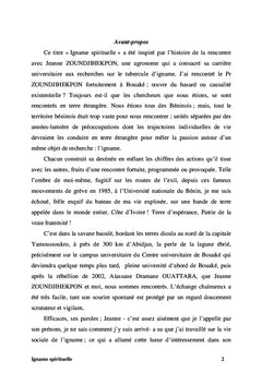 Igname Spirituelle ou la doctrine de la contracculturation