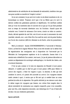 Igname Spirituelle ou la doctrine de la contracculturation